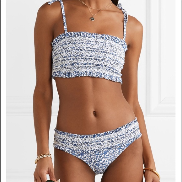 Tory Burch Other - NWOT TORY BURCH COSTA SMOCKED FLORAL PRINT BIKINI